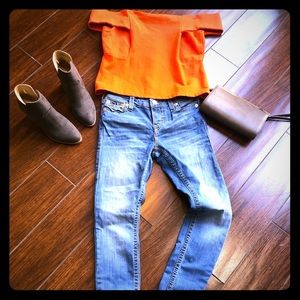 Anthropologie Deletta Off-the-shoulder top